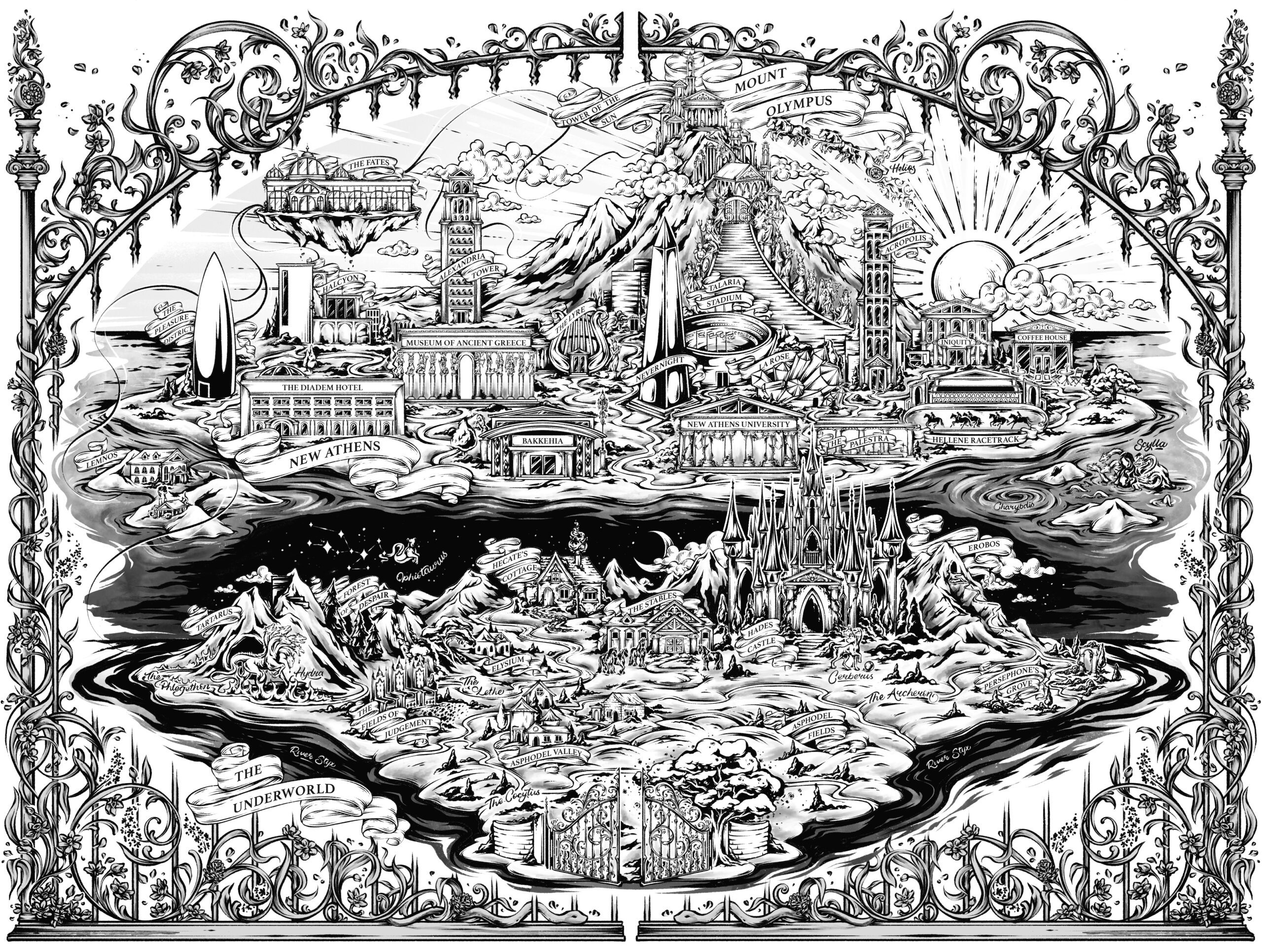 Underworld Map in New Greece
